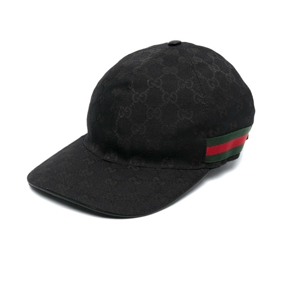 Gucci Authentic GG Baseball Cap with Green and Red Lines on the Sides - Picture 5 of 11